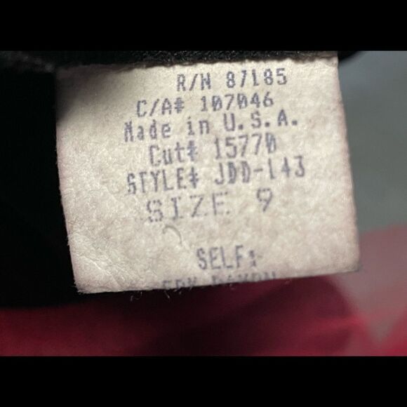 𝅺RUBY Rox black strapless cocktail dress size 9 red crinoline style bottom VGUC - Picture 7 of 8